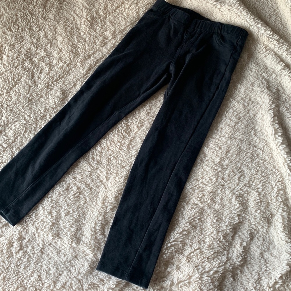 Girls black jeggings